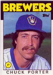 1986 Topps Baseball Cards      292     Chuck Porter